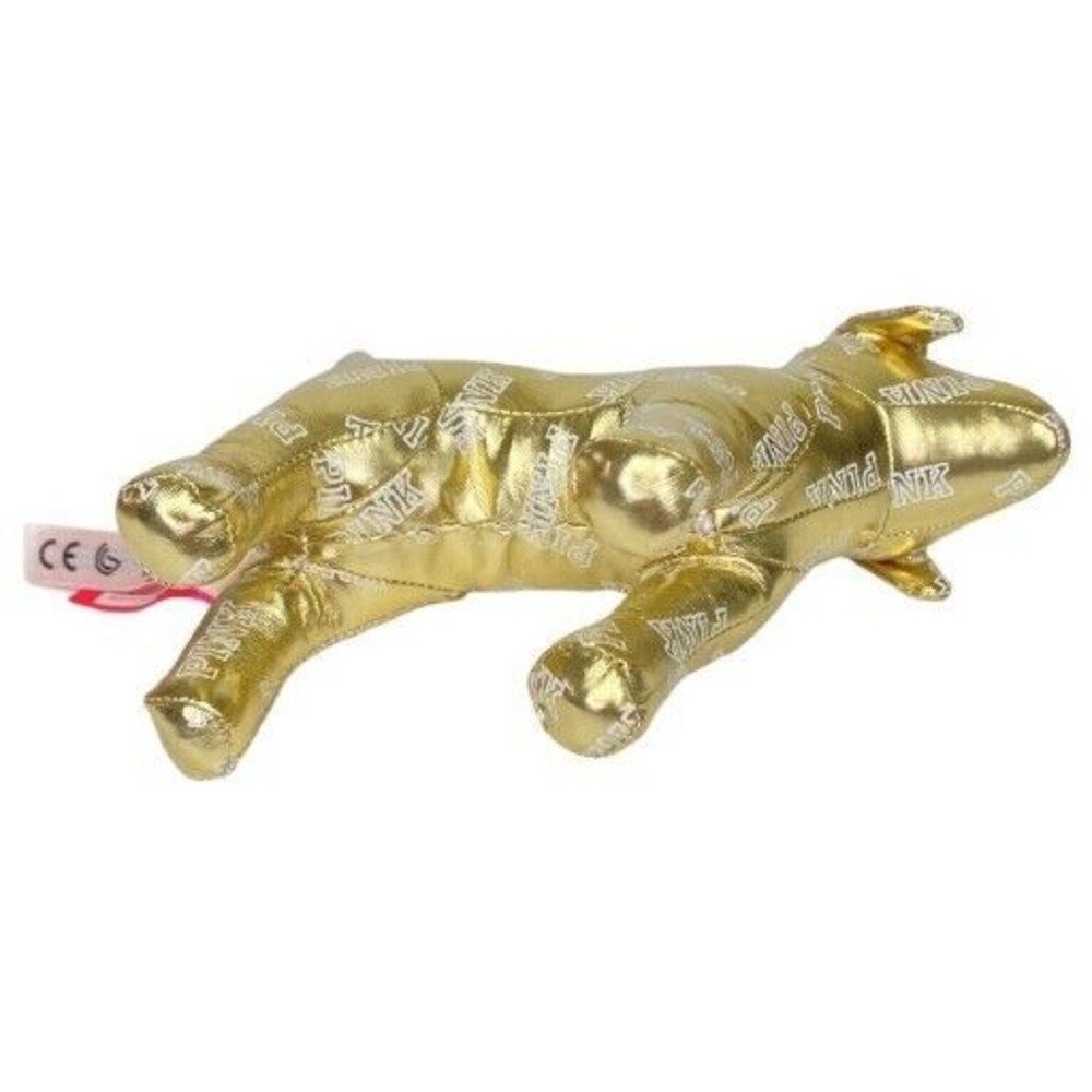 Victoria's Secret Pink VS 8" Plush Metallic Gold Dog Stuffed Animal Figure 2014 - Picture 4 of 7